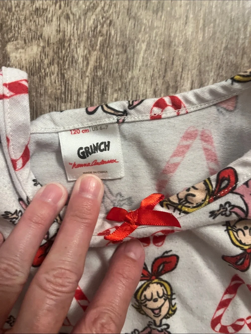 Hanna Andersson.  Grinch Cindy Lou Who Nightgown Size 120 (6)